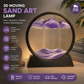 3D Moving Sand Art Lamp – Flowing Sand Decorative Hourglass Table Lamp for Home & Office