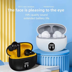 895B Wireless Bluetooth Earbuds with LED Display & Type-C Fast Charging | Android & iPhone Compatible